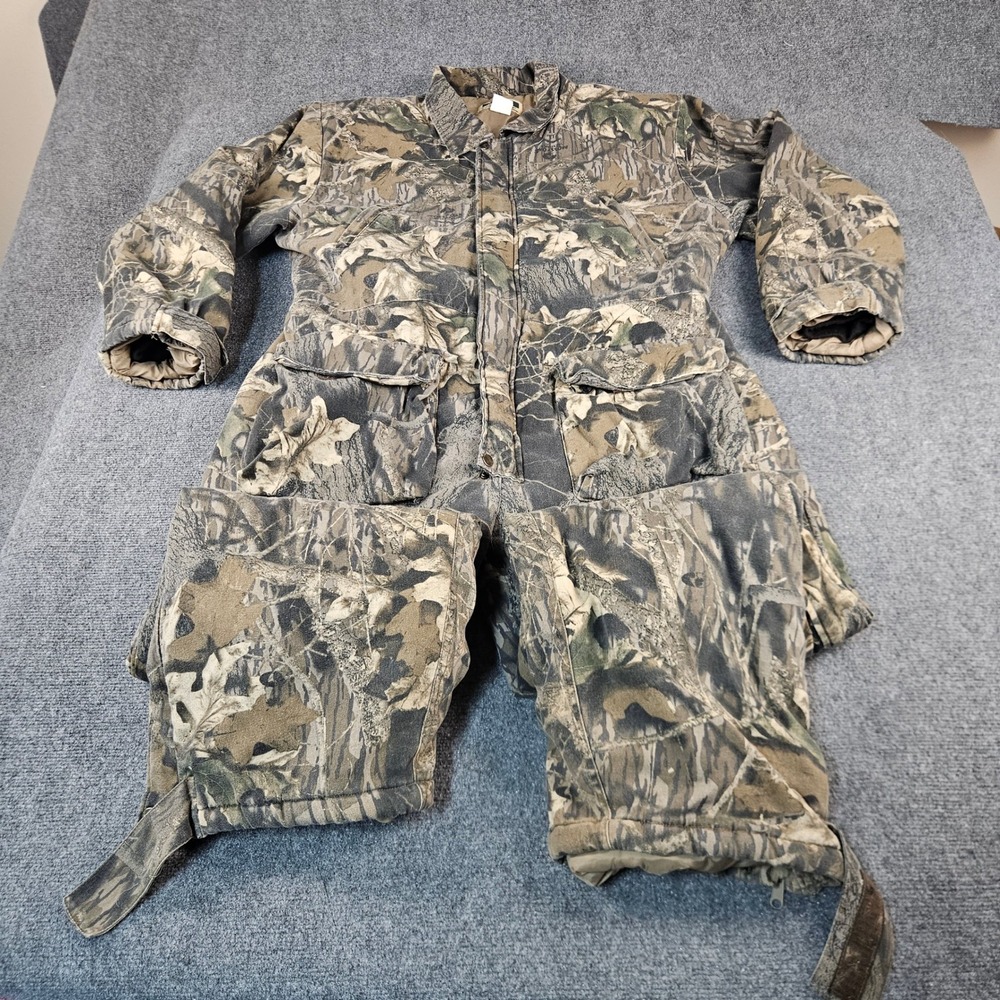 Game Winner Mossy Oak Break-Up Camo Insulated Hunting Coveralls Mens XL Utility